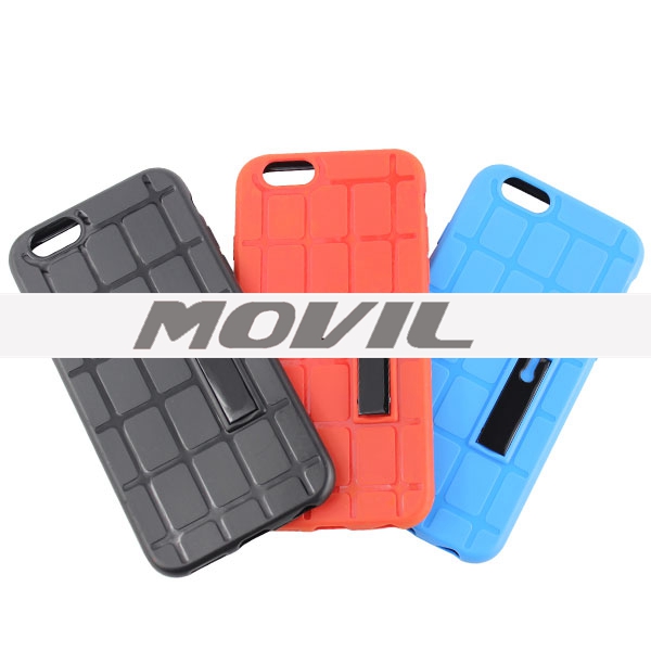 NP-2663 Cubo de Rubik TPU con funda soporte para Apple iPhone 6-0